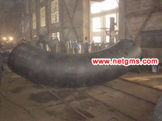 large carbon steel pipe elbow