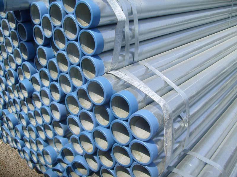1 1/4" galvanized steel pipes